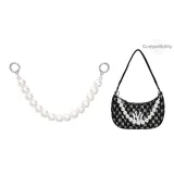 2,0 Широкий Жемчужный Восьмерка-застежка Серебряный 38 см