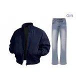 Темно-синий низ [с подарками, промытый синий, джинсы]