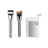 Тональная основа, кисть (серебряная) + рыбка "Ласточкин хвост" тональная основа, кисть [с бесплатным цветовым колесом]