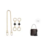 Черный четырехлистный клевер (два штуки) + декоративная цепь 40 см комплект