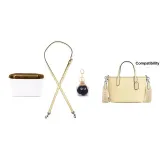 [Стиль 5] Желтый плечевой ремень + подкладка из бумаги DuPont + брелок "Угольный шар"