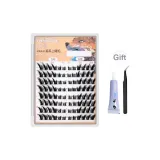 Большая емкость Daji Макияж Лиса Серия Щипцы для ресниц [Клей + Профессиональные изогнутые щипцы для носа]