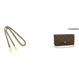 [Стиль 6] Застежка-планшет с кожаным вставкой и цепь