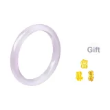 Браслет с камнем "Кошачий глаз" и цветной глазурью [Фиолетовый]