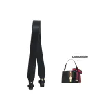 Черный кожаный ремешок (без рисунка, плетение)