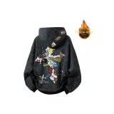 Черный (с флисовой подкладкой и утепленный)