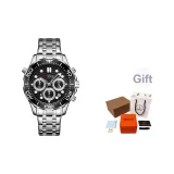 Серебристо-черный