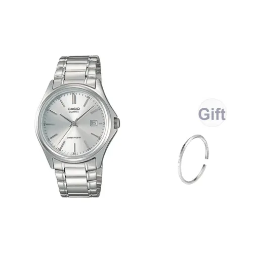 CASIO Кварцевый механизм Часы Женские Серебристый циферблат