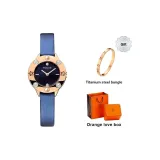 Звездный Небесный Женские Часы [Титановый Стальной Браслет + Любовь к Оранжевому Коробке]