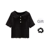 Чёрный + Резинка для волос (С подарками)