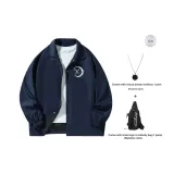 Темно-синий (в комплекте с сумкой через плечо + ожерельем)