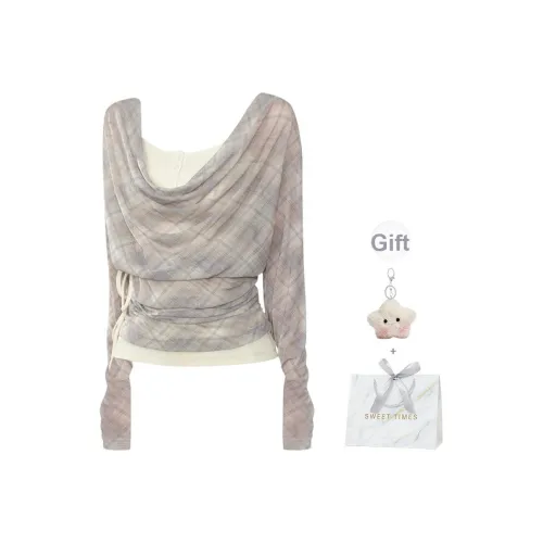 EVPGB Светло-серые женские T-рубашки