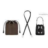 Демпси Черный 1,1 Широкий Личиевая зернистая кожа Замковая пряжка Серебряный тон 90-120 см + Коричневая нейлоновая подкладка