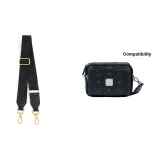 Черный V-образный узор, золотая пряжка, плечевой ремень