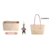 [Трехкомпонентный комплект] Бежевый лайнер + Розовая вишневая плечевая подушка + Кролик, подвеска