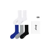 5 пар (2 белых + светло-серый + синий + черный)