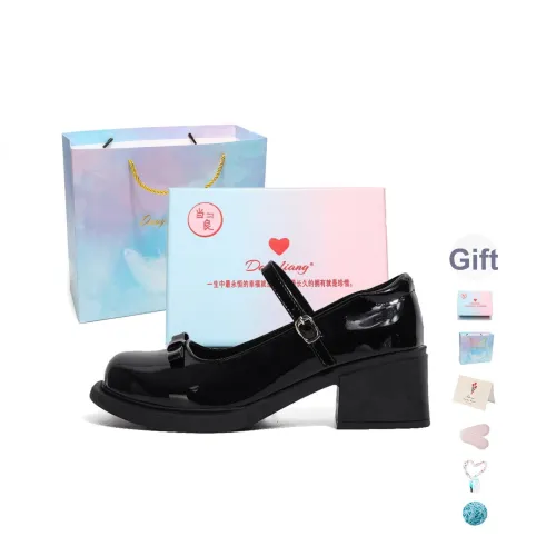 Be Good Грубый каблук Туфли Мэри Джейн 5 см Женские Набор в подарочной коробке