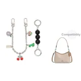 [Silver] Черный жемчуг + Многоэлементная декоративная цепь 30 см