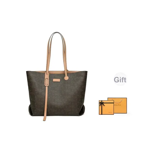 MashaLanti PVC Тоут Сумка Сумка через плечо Стандартная Женская Кофейно-чайный Коричневый