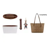 [Трехкомпонентный комплект] Бордовый лайнер + Коричневый плечевой ремень + Кроличий шарм