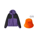 Фиолетовый [Водонепроницаемый Xinxue Li Пуховая куртка] С подарками Флисовая подкладка Ведро