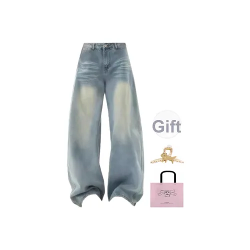 EVPGB Винтажные синие женские джинсы