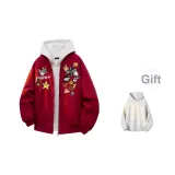 Бордовый [MY1099 Хлопковый пуховик] (в комплекте с высококачественным белым и серым свитшотом Фотиния)