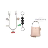 [Silver] Черный жемчуг + Многоэлементная декоративная цепь 30 см