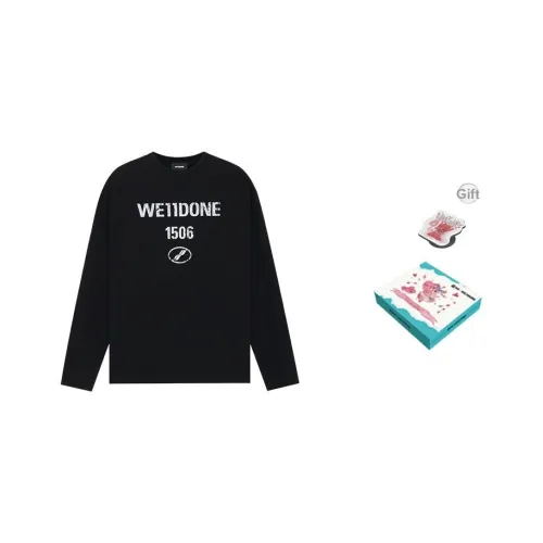 WE11DONE SS25 T-Shirt Унисекс Черный
