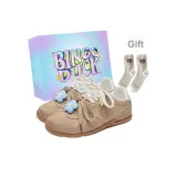 Бежевый + Эксклюзивная обувь Коробка + Подарочные носки