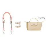 Пыльно-розовый нейлоновый ремень с плечевым ремнем и пряжкой без отверстий для пинцета