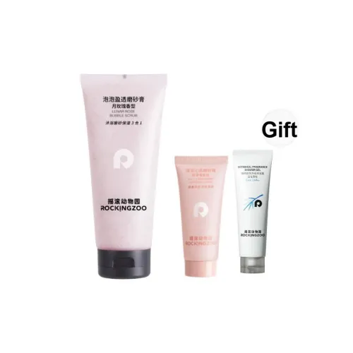 ROCKINGZOO Розовый Пузырьки Прозрачный Тело Скраб Gentle Cleaning Отшелушивающий 200г 240г
