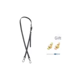 Серебряная модифицированная пряжка + серый длинный ремешок