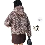 Розовый леопард с принтом + резинка для волос (в комплекте)