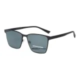 Черная оправа с черно-серыми линзами