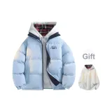 Пыльно-синий (в комплекте с клетчатым свитшотом)