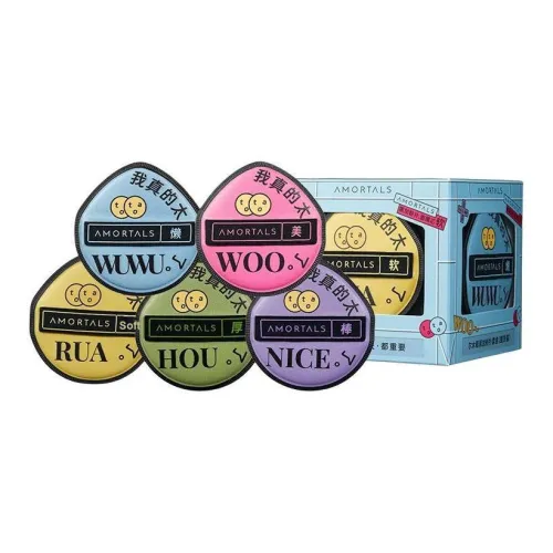 AMORTALS Портативный Нелипкий Капля воды Форма Розовый Легко наносится и Мягкий Комплект из 5 штук