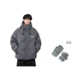 Темно-серый 50 Флис [Легкий - Бесплатно Перчатка]