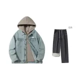 Винтаж Синий (Включает Дымчатый Серый Флис-На Подкладке Джинсовая Ткань)