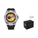 Жёлтый, красный, с подарками, на открытом воздухе, складная коробка