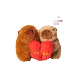 Признание в любви Свинья Сердце Заколки (Светло-коричневый + Темно-кофейный) + Щенок Выдвижная поздравительная открытка