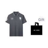 Темно-серый (Белый Поло Мячи) Сумка для покупок включена