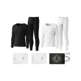 2 комплекта одежды (черный + белый) из 100% хлопка, антибактериальный / мягкий и мягкий / сумка для покупок включена