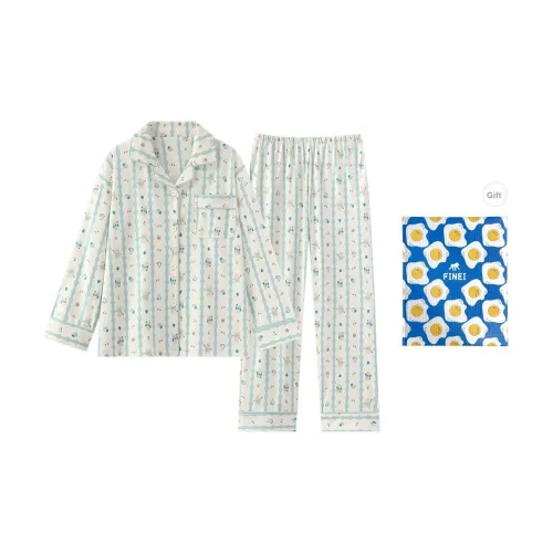 FINEI Пижамный комплект Женские Медвежонок Кондитер Chef