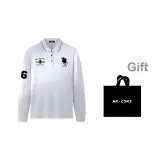 Белый (Черный Поло Мячи) Сумка для покупок включена