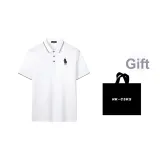 Белый (Черный Поло Мячи) Сумка для покупок включена