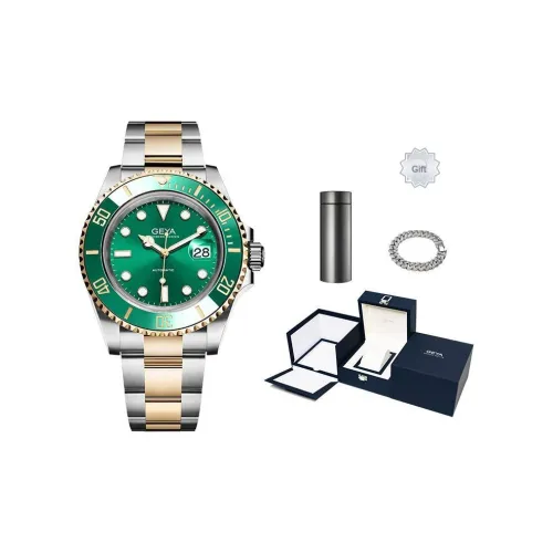 GEYA Автоматический механический механизм Мужские часы 40mm*40mm*12mm Зеленый
