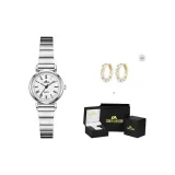 Белый (темперамент Любовь Серьги + Подарочная коробка)