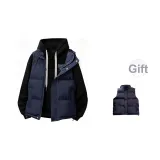 Чёрный (в комплекте с тёмно-синим, циановым жилетом)