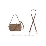 Coach Nolita 19 (Белый, бумага DuPont, подкладка + коричневый, ширина 1,1 см, полотяное переплетение, золотистая пряжка, 90)